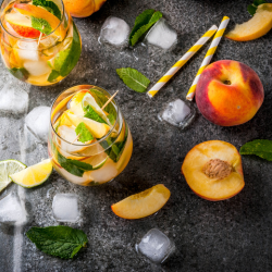 Apple - Peach Mojito Mocktail