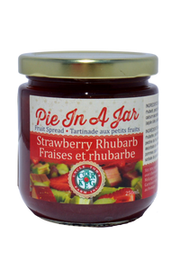 Strawberry Rhubarb Pie in a Jar
